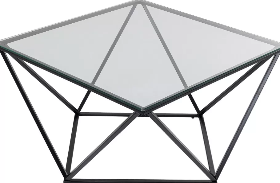 KARE Design Kasten | Tafels<Salontafel Cristallo Zwart 80x80cm