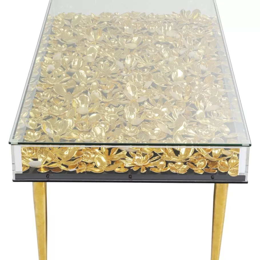 KARE Design Kasten | Tafels<Salontafel Gold Flowers 120x60cm