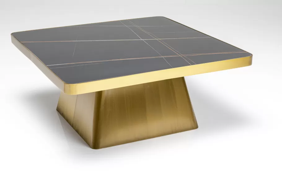 KARE Design Kasten | Tafels<Salontafel Miler Gold 80x80cm