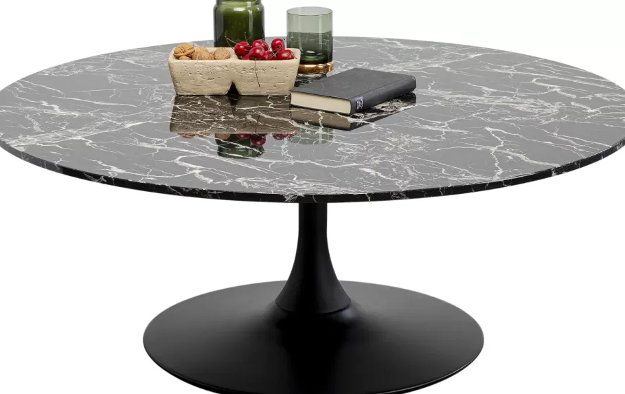 KARE Design Kasten | Tafels<Salontafel Schickeria Marble Black 110cm