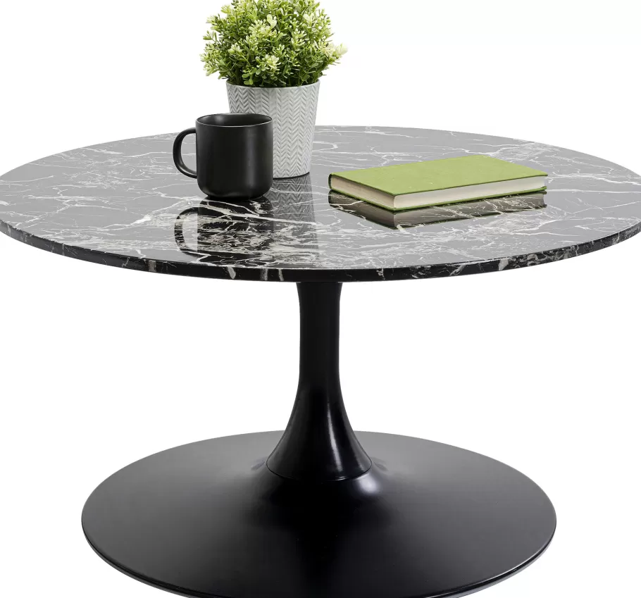 KARE Design Kasten | Tafels<Salontafel Schickeria Marble Black 80cm