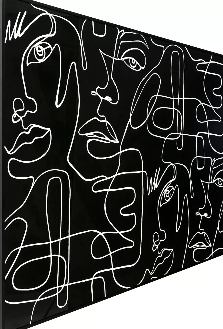 KARE Design Wanddecoratie | Kasten<Schilderij Faccia Arte Drawing 150x100cm