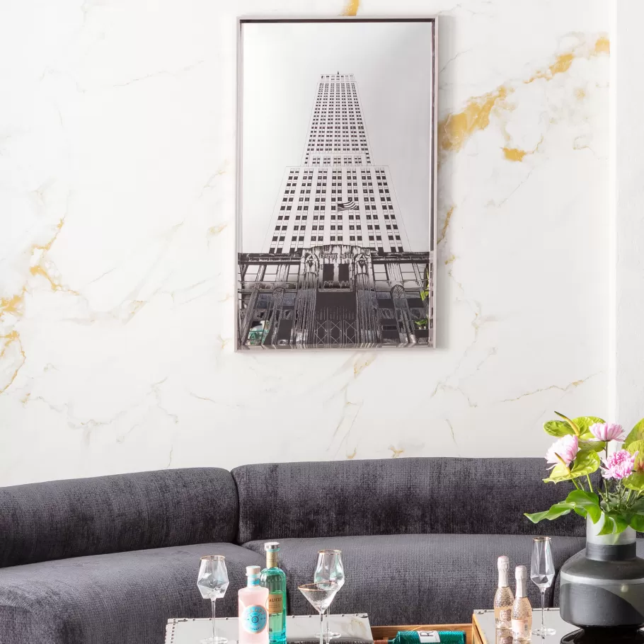 KARE Design Kasten | Tuinmeubelen<Schilderij Met Lijst Empire State Mirror 77x130cm