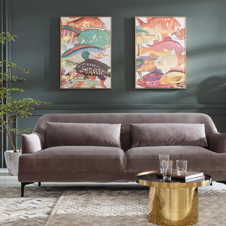 KARE Design Kasten | Tuinmeubelen<Schilderij Touched Fish Meeting Two 100x75cm