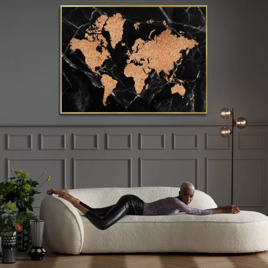 KARE Design Tuinmeubelen<Schilderij World Map 150x100cm