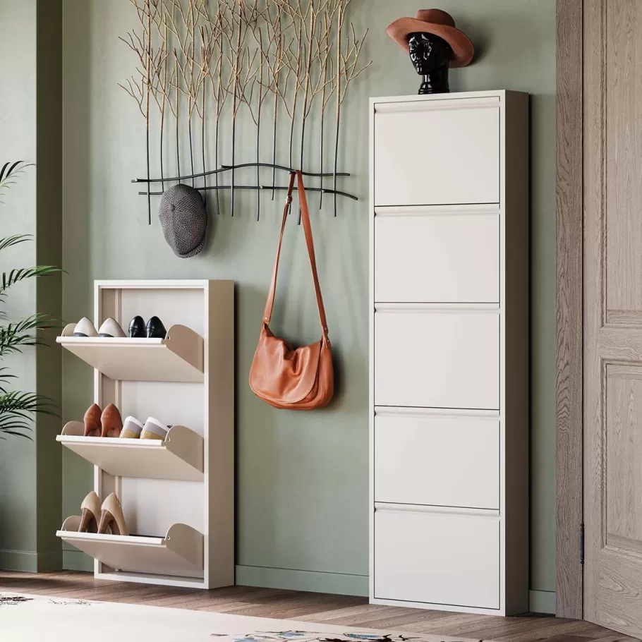 KARE Design Kasten | Tuinmeubelen<Schoenenkast Caruso 5 Cream (MO)