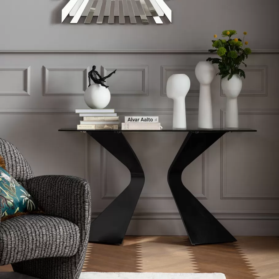 KARE Design Tuinmeubelen<Sidetable Gloria Black Ceramik 140x81cm