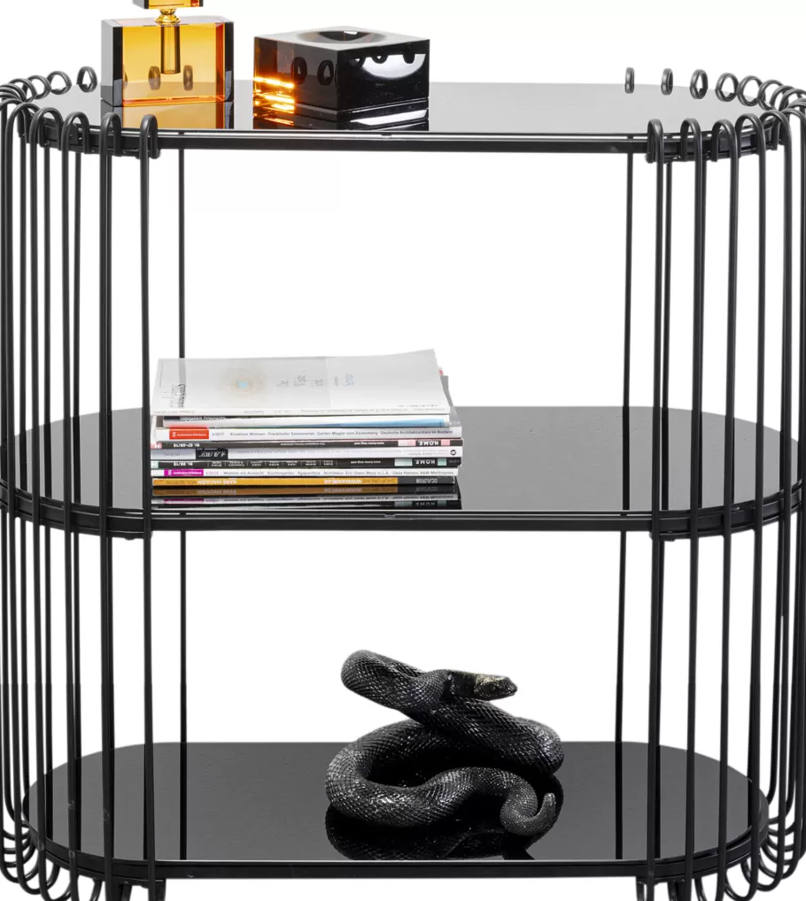 KARE Design Lage Kasten & Dressoirs | Tuinmeubelen<Sidetable Wire Black 81x78cm