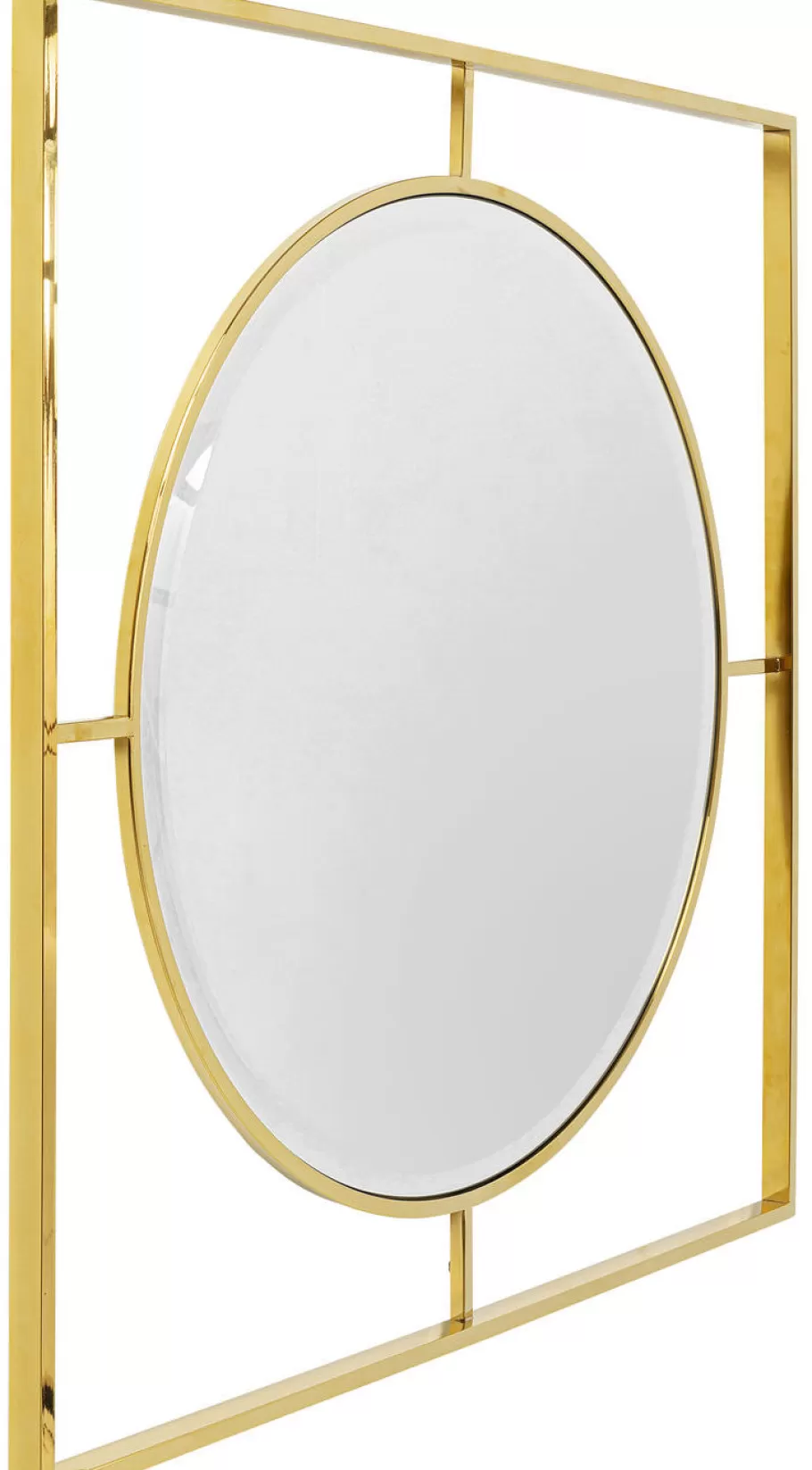 KARE Design Spiegels | Kasten<Spiegel Stanford Frame Goud Ø90cm