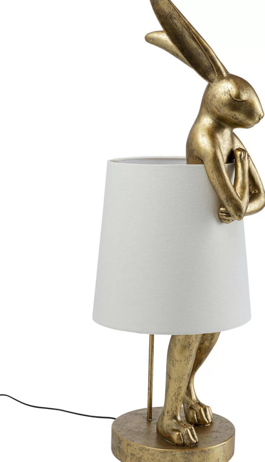 KARE Design Tafellampen | Kasten<Tafellamp Animal Konijn Goud 88cm