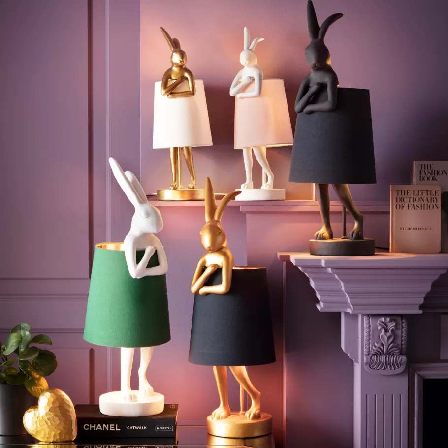 KARE Design Kasten | Tuinmeubelen<Tafellamp Animal Rabbit Gold/Black 68cm