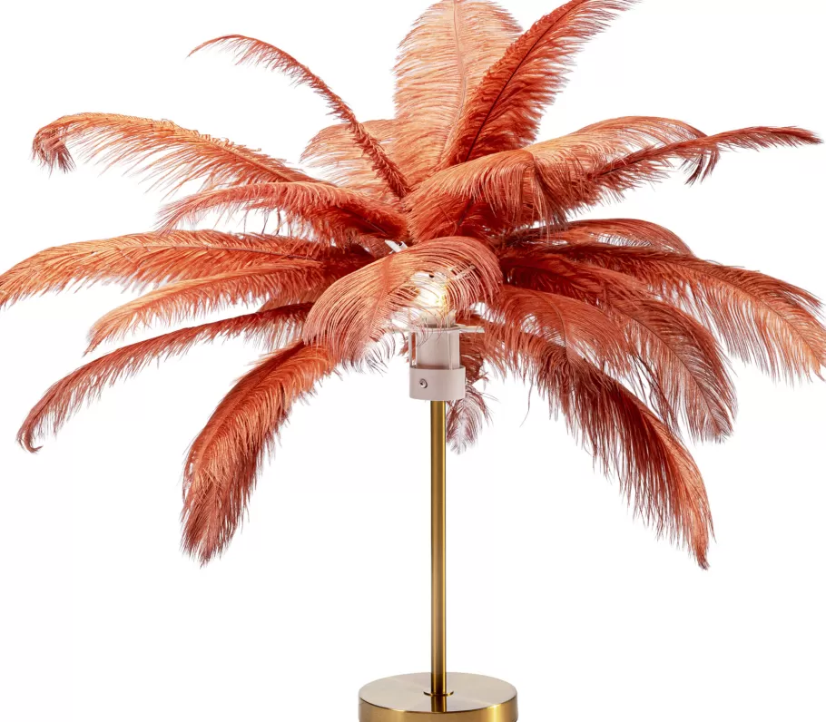 KARE Design Kasten | Tuinmeubelen<Tafellamp Feather Palm Brown 60cm