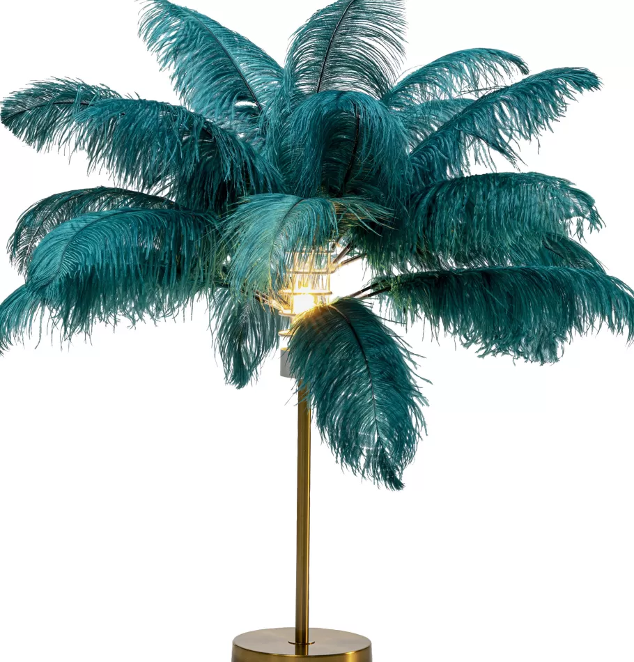 KARE Design Kasten | Tuinmeubelen<Tafellamp Feather Palm Green 60cm