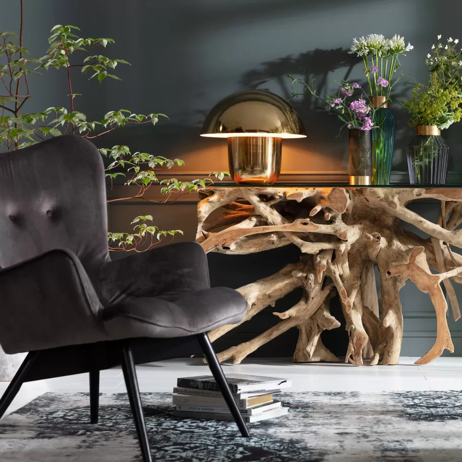 KARE Design Tafellampen | Kasten<Tafellamp Mushroom Messing