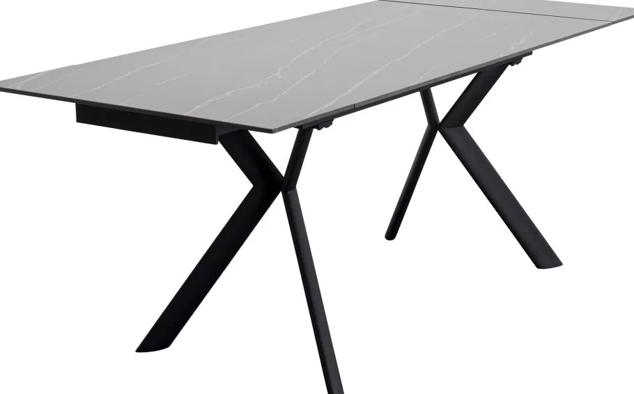 KARE Design Kasten | Tafels<Uitschuifbare Eettafel Xenia Black 140(30+30)x80cm