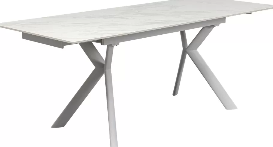 KARE Design Kasten | Tafels<Uitschuifbare Tafel Xenia White 140(+30+30)x80cm