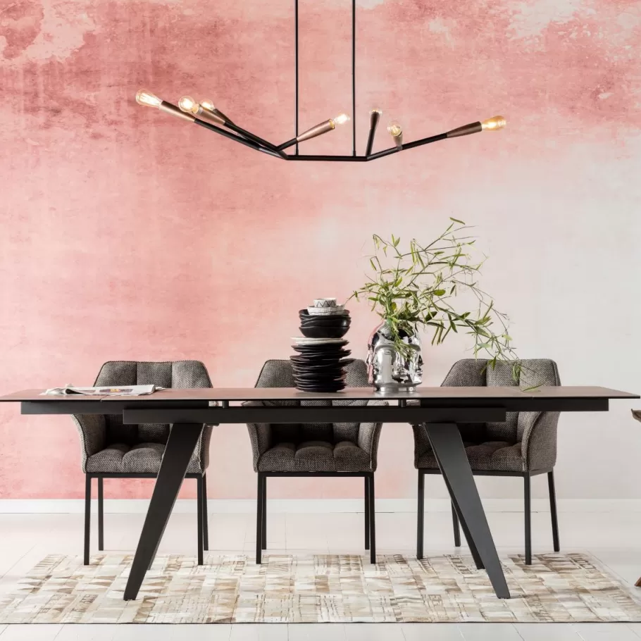 KARE Design Kasten | Tafels<Uitschuiftafel Amsterdam Donker 200(45+45)x100cm