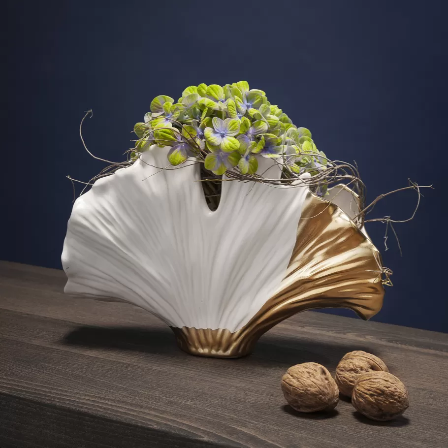 KARE Design Woondecoratie | Kasten<Vaas Ginkgo Elegance 18cm