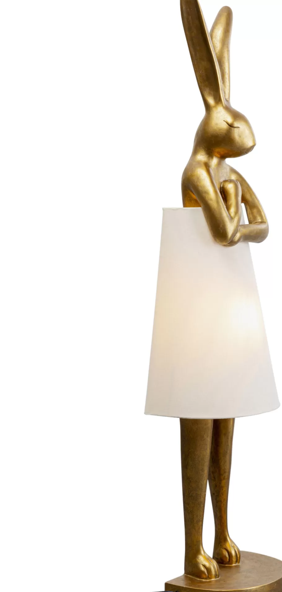 KARE Design Vloerlampen | Kasten<Vloerlamp Animal Rabbit Gold-White 150cm