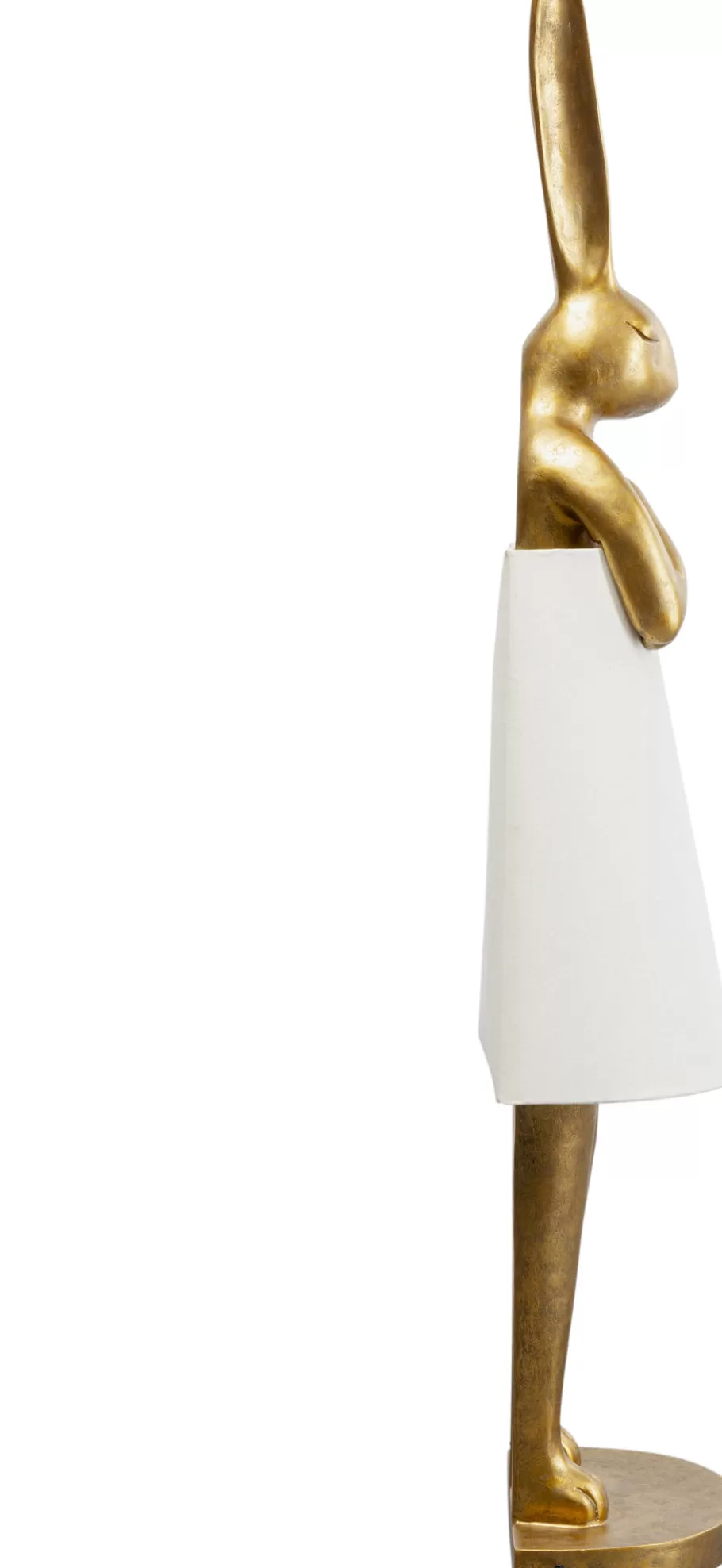 KARE Design Vloerlampen | Kasten<Vloerlamp Animal Rabbit Gold-White 150cm