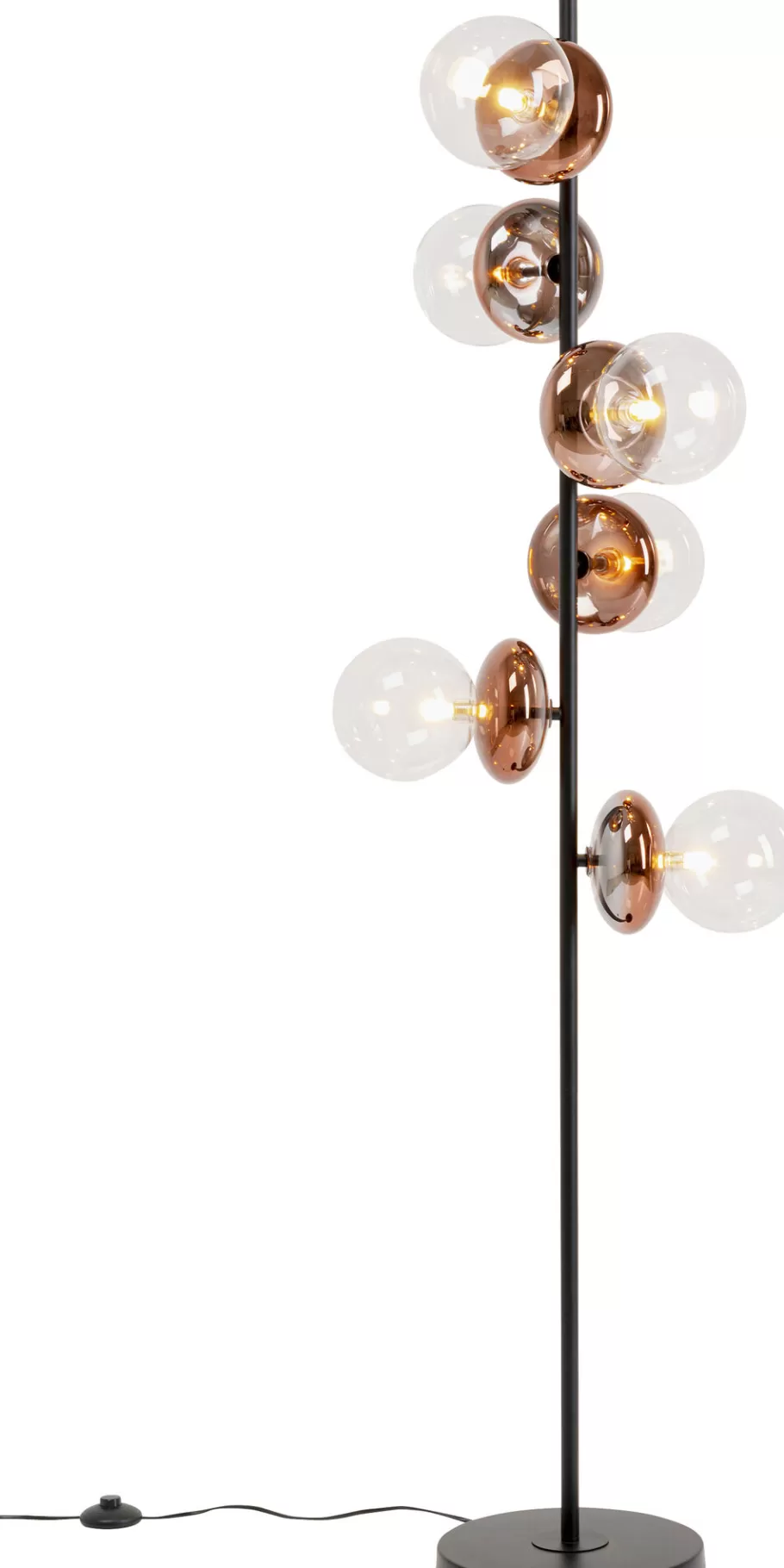 KARE Design Vloerlampen | Kasten<Vloerlamp Double Bubble Copper 165cm