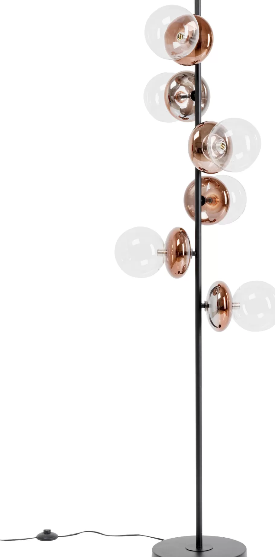 KARE Design Vloerlampen | Kasten<Vloerlamp Double Bubble Copper 165cm