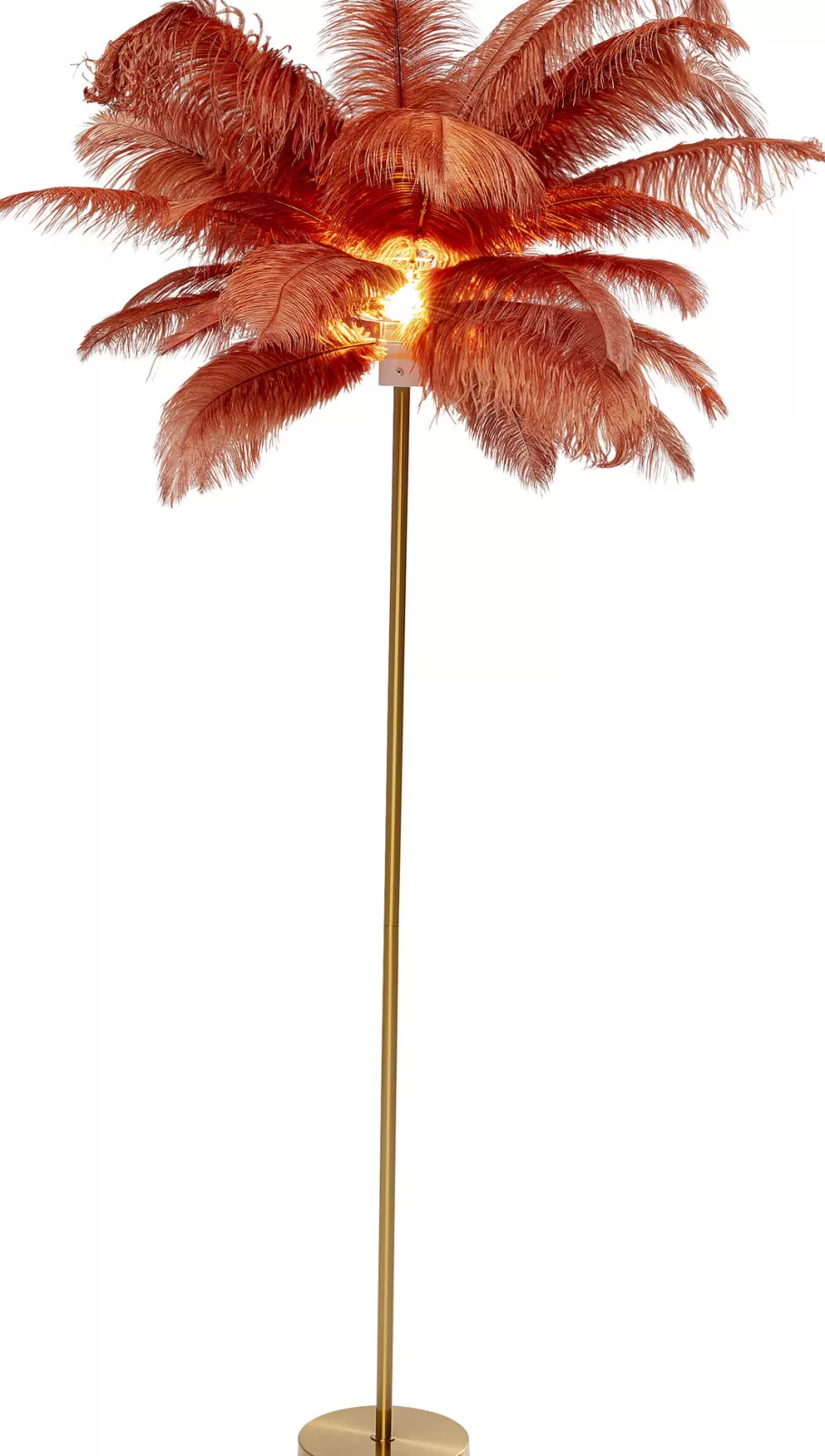 KARE Design Vloerlampen | Kasten<Vloerlamp Feather Palm Brown 165cm