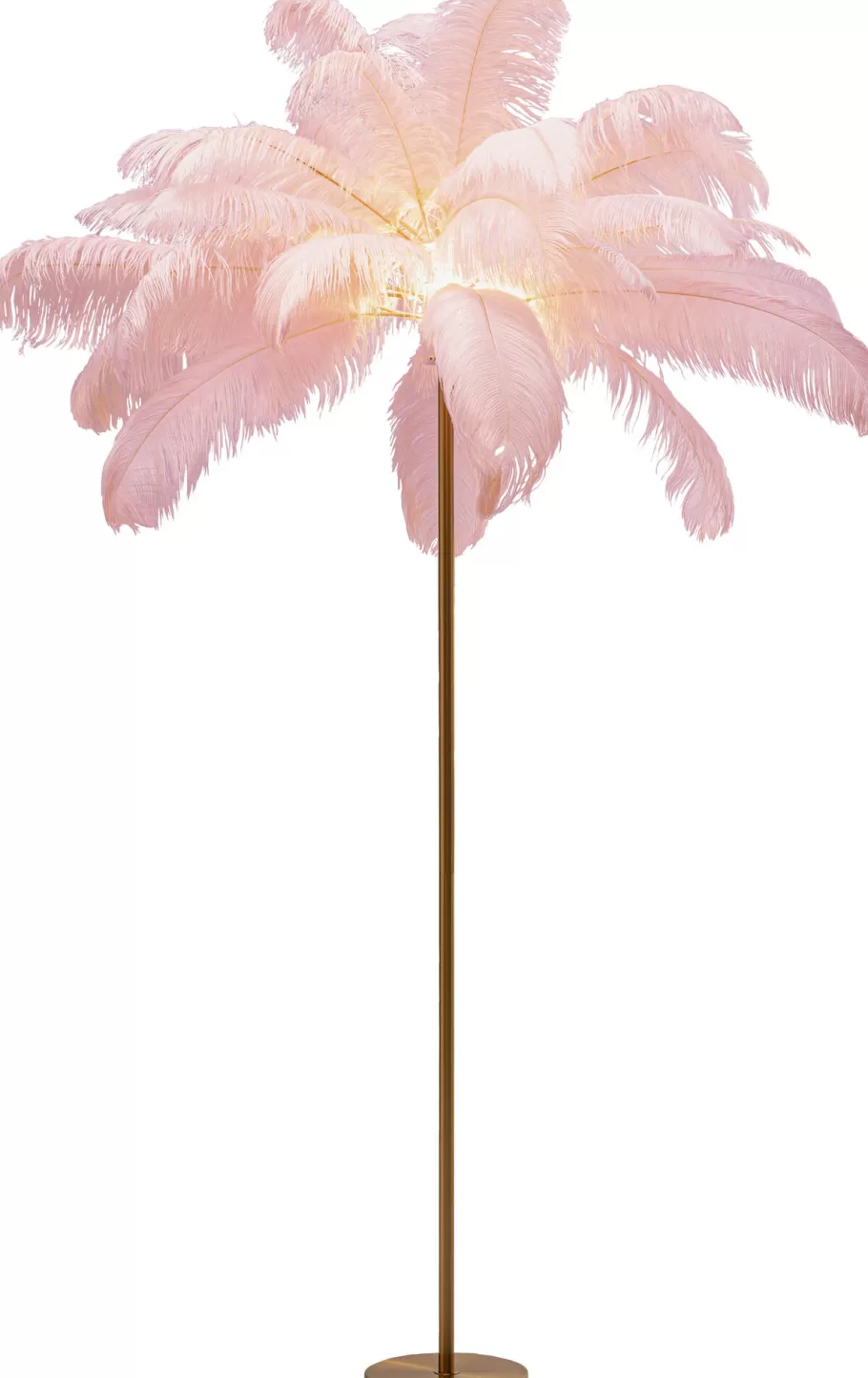 KARE Design Vloerlampen | Kasten<Vloerlamp Feather Palm Pink 165cm