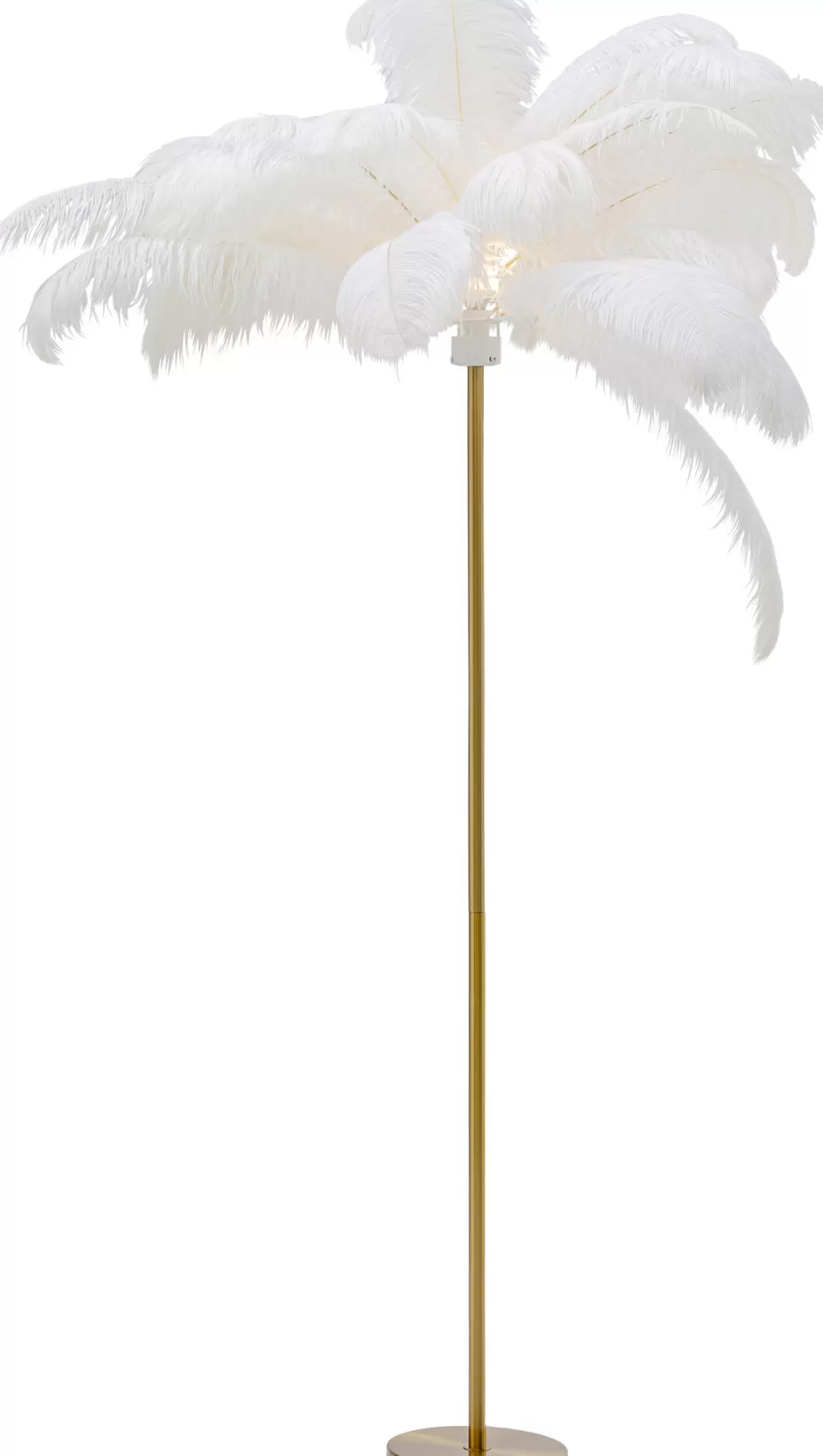 KARE Design Vloerlampen | Kasten<Vloerlamp Feather Palm White 165cm