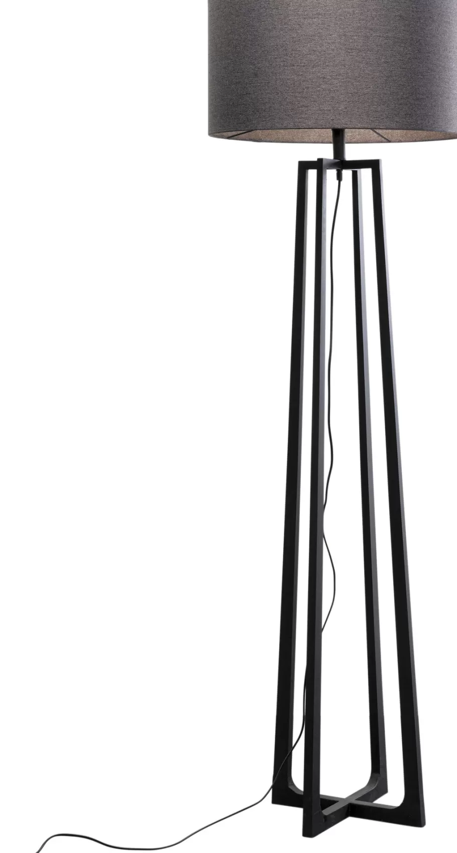 KARE Design Vloerlampen | Kasten<Vloerlamp Timon Black 160cm