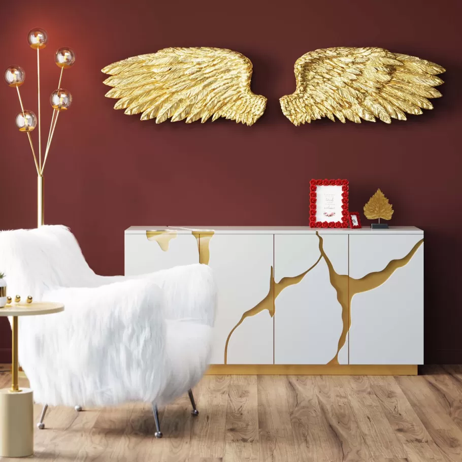 KARE Design Tuinmeubelen<Wanddecoratie Angel Wings (Set Van 2)