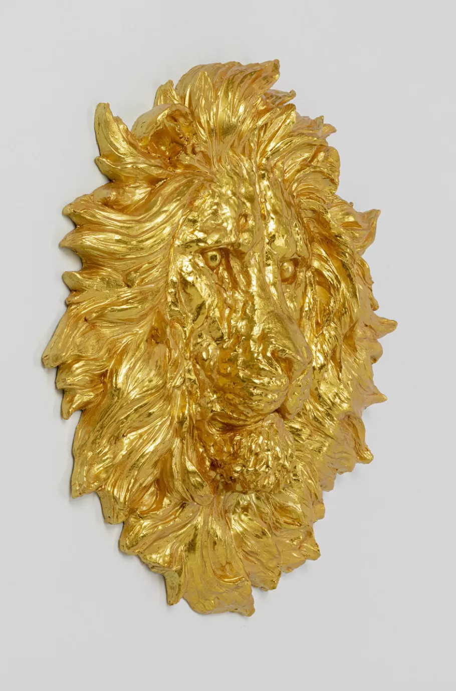 KARE Design Wanddecoratie | Tuinmeubelen<Wanddecoratie Lion Head Gold 90x100cm