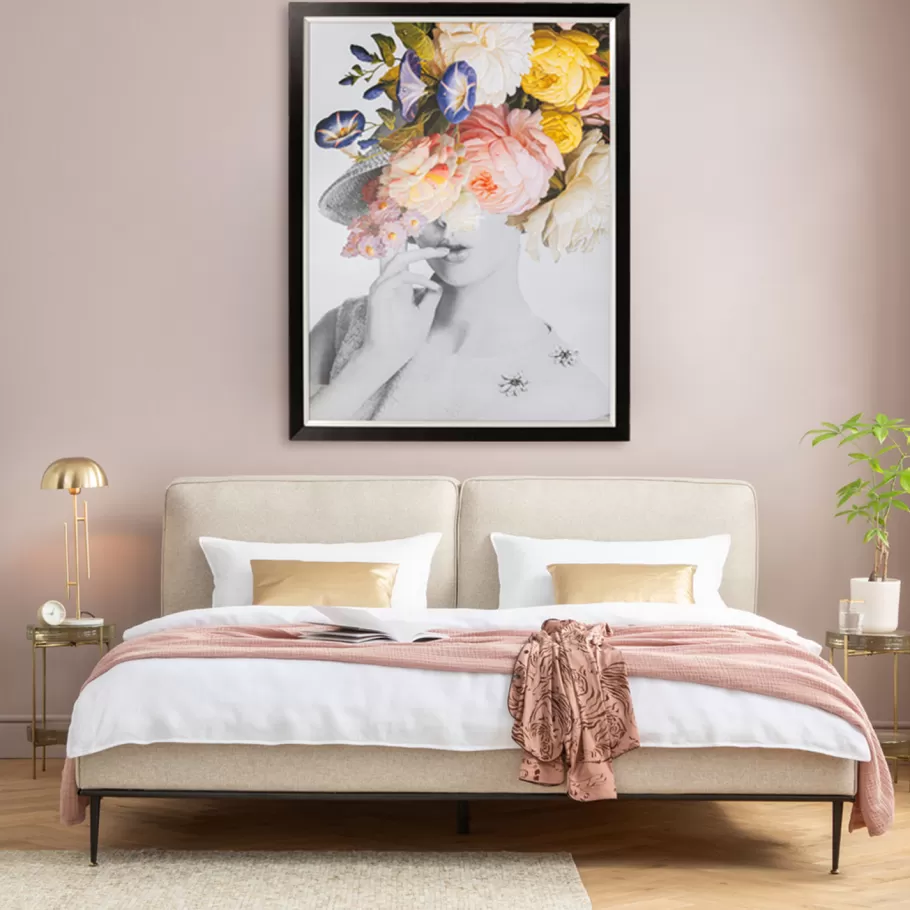 KARE Design Wanddecoratie | Kasten<Wandfoto Flower Lady Pastel 152x117cm