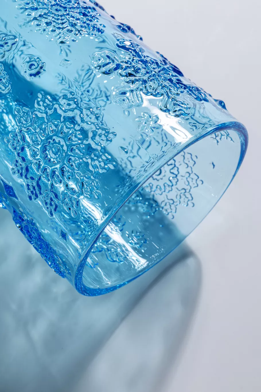 KARE Design Servies & Tafelaccessoires | Kasten<Waterglas Ice Flowers Blue