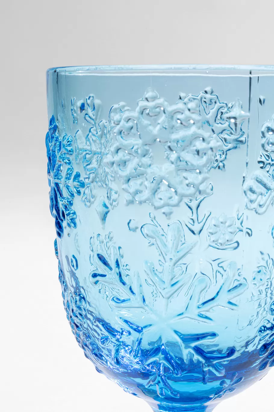 KARE Design Servies & Tafelaccessoires | Kasten<Wijnglas Ice Flowers Blue