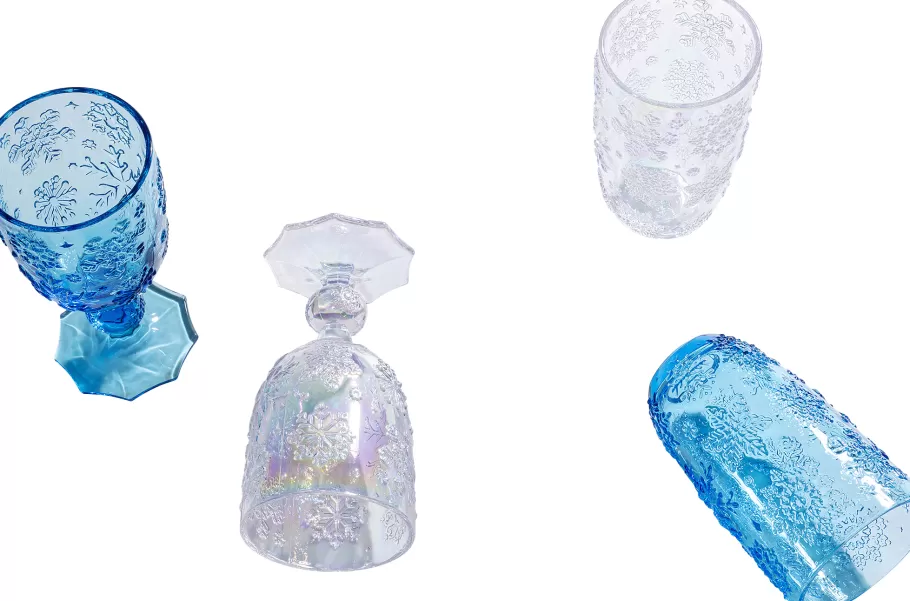 KARE Design Servies & Tafelaccessoires | Kasten<Wijnglas Ice Flowers Colore